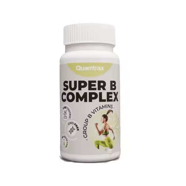 Super B Complex de Quamtrax Nutrition es un suplemento avanzado que combina las vitaminas del grupo B con colina e inositol, - 1