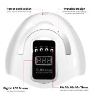 Secador De Uñas Profesional SUN X11MAX Con 66 LED Tiempo Y Sensor 280W Alta Potencia Secado Rápido Para Pintura De Uñas Con Gel - details 2