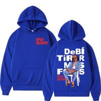 Sudadera De Alta Calidad Para Hombre Rapero Bad Bunny Debi DTMF Merch Estilosa Casual Retro Con Bolsillo Frontal Y Cuello Alto - details 1