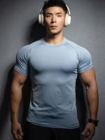 Camiseta De Deporte Para Hombre 2024 Camiseta De Entrenamiento Elasticidad Secado Rápido Manga Corta Para Running Y Gimnasio Estilo Casual - details 8