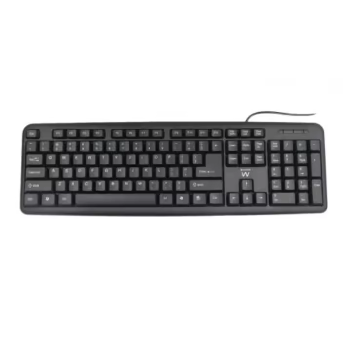 Ewent EW3112 teclado USB + PS/2 QWERTY Portugués Negro - 1