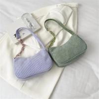 Bolso De Hombro De Corduroy Chic Con Cadena Underarm Bolso De Mano Sencillo Para Mujeres Con Cremallera Adecuado Para El Uso Diario - details 19
