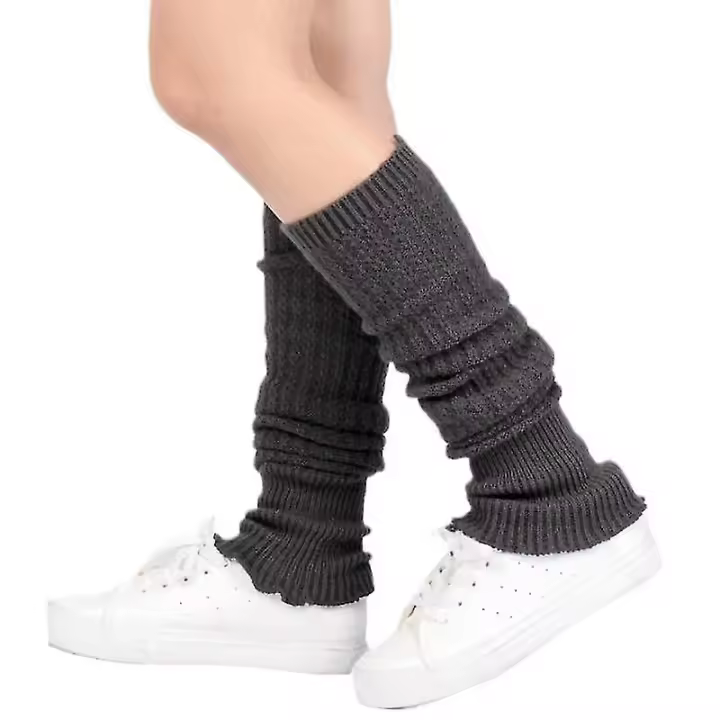 Winter Knit Long Socks Women Outdoor Knee High Elastic Sock Leg Warmers Lady Warm Slim Sock 2022 New Year Christmas Gift - 1