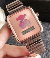 Reloj digital de mujer I-BEAR con brazalete de acero IPG dorado ROSA - details 0