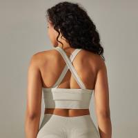 Sujetador de Yoga sin costura para Mujer, Top short Deportivo with neumáticos anchos y espalda Cruzada, Chaleco Deportivo para Gimnasio, Top Liso para entrenamiento y Correr - details 17