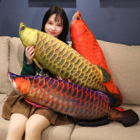 Juguete De Peluche Realista De Arowana Dorada Cálido Y Suave Muñeco De Pescado Almohadilla De Pescado Cojín Para Gatos Regalo Para Todas Las Edades - details 0