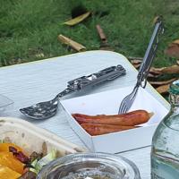 Cuchillo Vaso Cuchara Abrebotellas Plegable Multifuncional De Acero Inoxidable Para Camping Equipo De Comedor Portátil - details 1