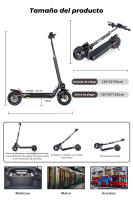Patinete Eléctrico iScooter iX4 800W 10" con APP 48V 15 Ah Batería Máxima Alcance 45 Km Potente para Adultos - details 12