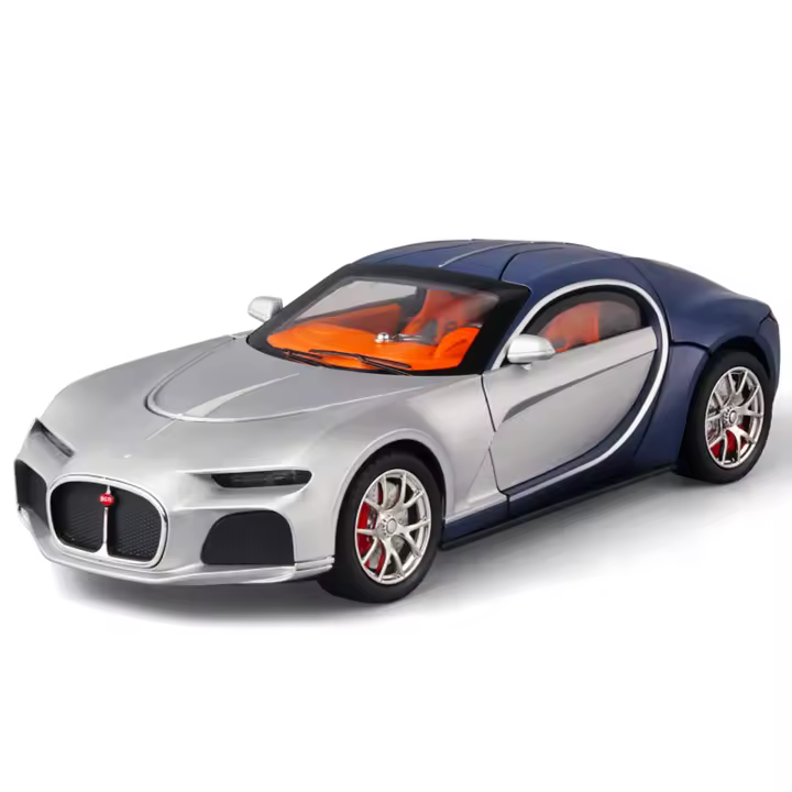 Modelo De Coche Atlantic a Escala 1:24 Con Luces Y Sonidos Auténticos Regalo Perfecto Para Niños Y Entusiastas Del Automóvil Material Metálico - 1