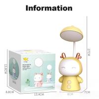 Lámpara De Escritorio LED Recargable Por USB Luz Nocturna Dimmable Para Lectura Y Trabajo Portátil Para Cama Regalo De Cumpleaños Para Niños - details 0