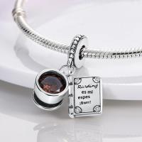 Encanto De Colgante De Árbol De Familia Platinado En Plata Para Pulsera De Bangle Y Collar DIY Regalo Con Doble Vuelo Aéreo - details 30