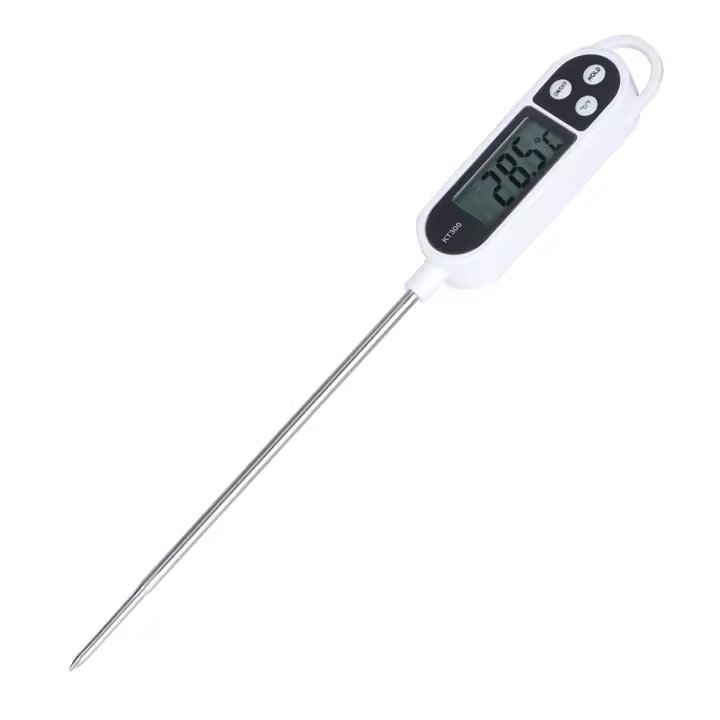 Termómetro electrónico Digital para Cocina, termómetro para Alimentoswith Pantalla LCD, medidor de temp de Cocina - 1