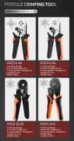 Kit De Crimpadora De Terminal Tubular HSC8 6-4/16-6 Herramientas Eléctricas De Acero Al Carbono Tamaño 0.08-16mm² /0.25-10mm² - details 4