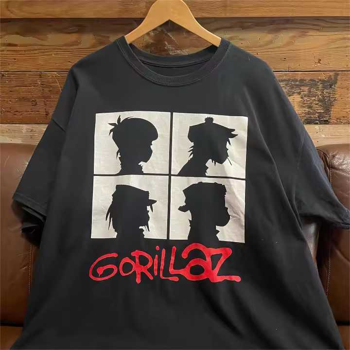 Camiseta Gorillaz Virtual Street Urks Para Hombres Y Mujeres Estilo Harajuku Manga Corta Transpirable Ligera Secado Rápido Protección Solar Estirable Materiales Sostenibles - 1