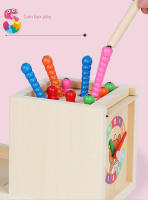 Juguete Montessori De Madera Kit De Juego Para Desarrollo Temprano En Edad De 3-6 Años Sorteo De Formas Y Caída De Bolas Caja De Permanencia De Objetos Con Monedas Y Zanahorias Para Niños Pequeños - details 24