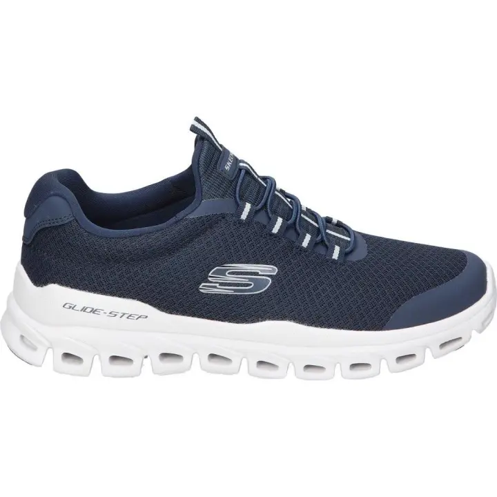 SKECHERS | Zapatillas Skechers Slip-ins Glide-Step Sylo para Hombre – Deportivas en Color Azul Marino – Sneakers sin Cierres – Slip Ins – Fácil de Poner y Quitar – Cómodas – Modelo 233012-NVY - 1