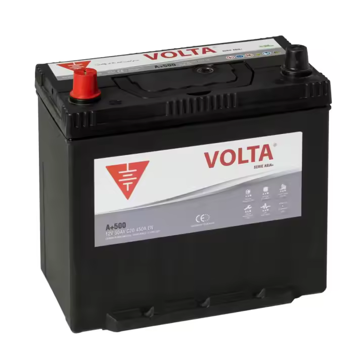 Batería para coche 50Ah 450A Asiáticos Volta - 1