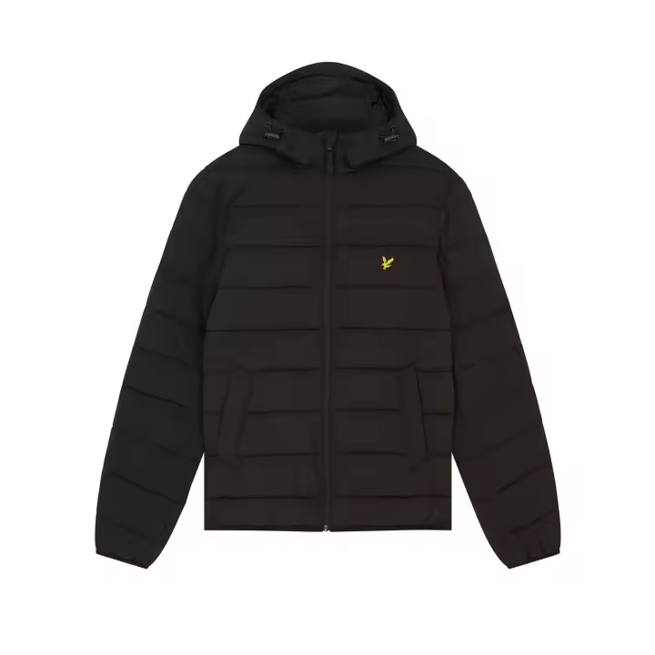 Lyle & Scott Lightweight Puffer Jacket - Jet Black - 1
