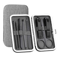 Set De 8 Piezas De Aparato De Manicura Portátil Herramientas De Cuidado De Uñas Y Pies Acero Inoxidable Pinzas Y Tijeras De Aseo Oidos Kit De Uñas - details 5