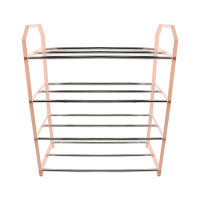 Rack De Zapatos De Metal Organizador De Calzado Estante De 4 Capas Espacioso Para Sala De Estar Material Duradero - details 31
