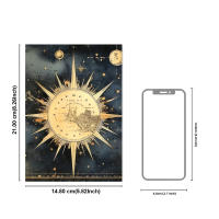Cuaderno Decorativo DIY Tema Vintage Luna Nocturna A6 (21x14.8 Cm) Con 20 Hojas Para Decoración De Maletas Guitarra Y Juguetes Clásicos - details 2