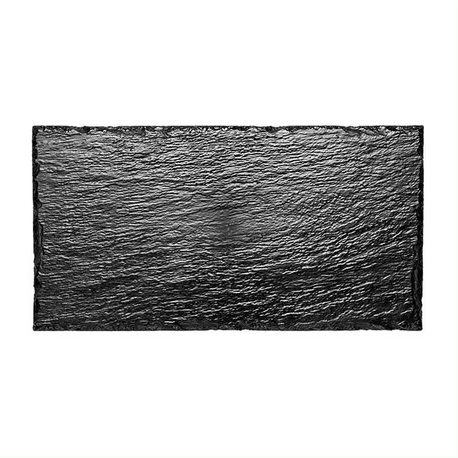 MONOUSO | Bandeja Reutilizable PS Imitación Pizarra 30x15,8cm (10 Uds) - 1