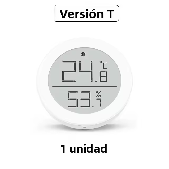 Sensor De Temperatura Y Humedad Qingping T Versión Bluetooth Compatible E-Link INK Termómetro Inteligente Para Interior Compatible Con Apple HomeKit - 1