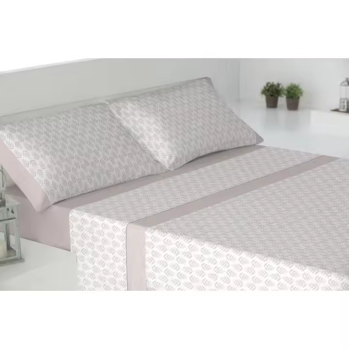 Sábanas verano cama 180cm - Suaves y Económicas de Microfibra Anti-perli - Eurhria en Nude (Artículo Rotativo) - 1