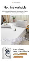 Sábana Adaptada Con Banda Elástica De Color Sólido Antideslizante Para Cama Single Double King Queen Cubierta De Matraces Ajustable - details 9