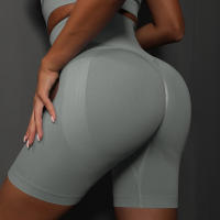 Shorts De Yoga Para Mujer Deporte Cortas De Cintura Alta Sin Costuras Para Gimnasio Y Ciclismo Elevador De Glúteos Fitness - details 27