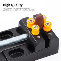 Herramienta De Reparación De Relojería 57mm Alicate Plano Para Madera Aleación De Aluminio Mini Torno vice Para Walnut Amber DIY - details 2