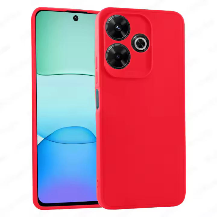 Funda + Protector Cristal Vidrio Templado (Opcional)  XIAOMI REDMI 13 4G Proteccion 3D Cámara, Cubre Cámara, Carcasa, Gel TPU Silicona Suave Mate, Color Negro Azul Rojo Rosa Morado, Ajuste Perfecto, Acceso Conector Carga Auricular, Meloenvias mle26 - 1