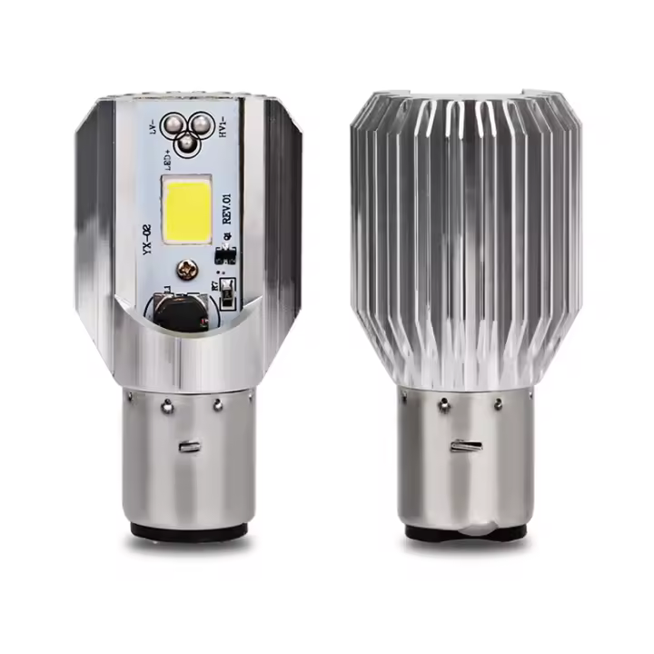 Faros De Motocicleta LED Ba20d 6000K H6 Bombilla De Moto Accesorios Para Yamaha Honda Luz De Scooter 12V Venta Individual - 1