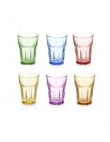 STARLEY-SET 6 VASOS VIDRIO MULTICOLOR 300ML-360 ML - details 0