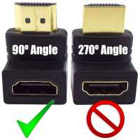 Ociodual Codo Adaptador HDTV 1.4 Negro Ángulo 90 Grados Empalme Extensión Unión Enchufe ARC Video 3D XHD 4K Full HD 1080p - details 4