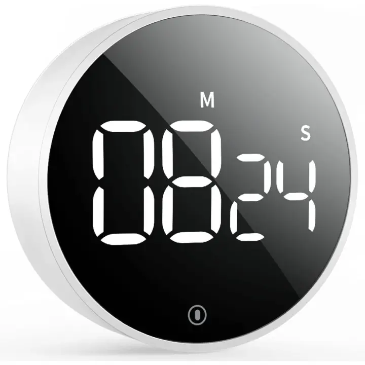 Temporizador Digital de Cocina: Temporizador magnético de Cuenta atrás with Gran Pantalla LED,Volumen y Brillo Ajustables - 1