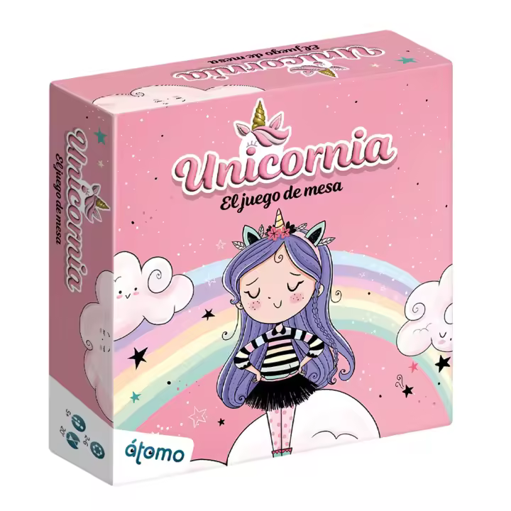 UNICORNIA. EL JUEGO DE MESA. Atomo Games. Juego +6 años basado el el mundo de los libros Unicornia - 1