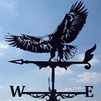 Weathervane De Metal Silueta Artística Decorativa Para Jardín Casa Granja Valla Puerta De Mascota Uso En Techo O Cerca - details 16