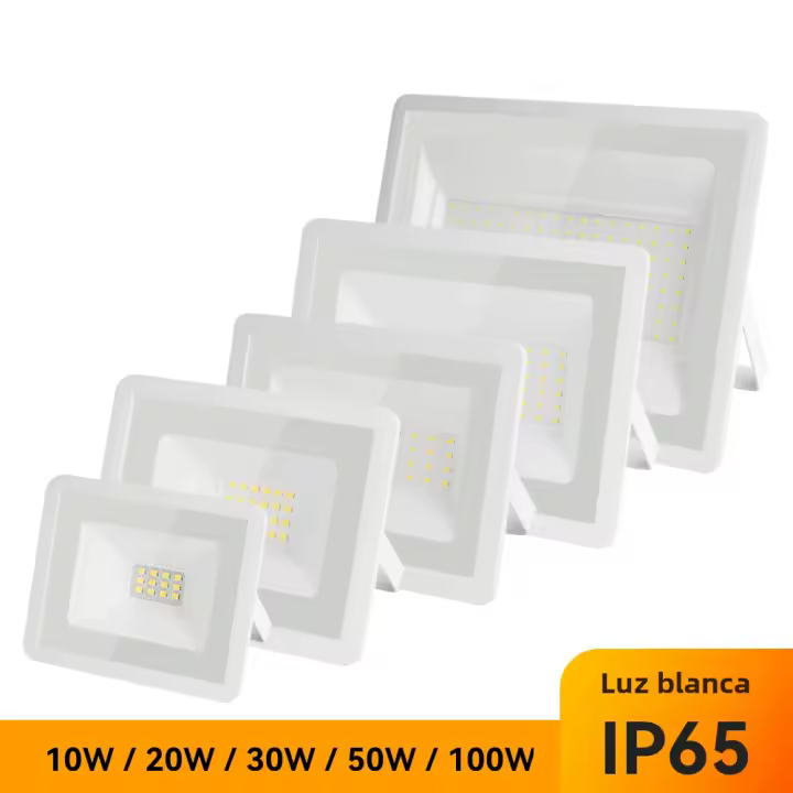 Luz De Enfriamiento LED Exterior IP65 10W 20W 30W 50W 100W Calor/Cielo Blanco Para Jardín Y Garage Con Fuente De Alimentación AC220V - 1