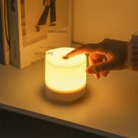 Lámpara De Noche LED Recargable Por USB Con Toque 3 Colores Protección Ocular Regulación Sin Pasos Para Lectura En La Habitación - details 0