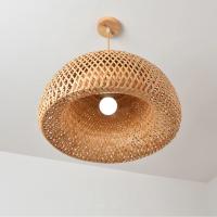 Lámpara Colgante De Bambú Estilo Chino Tejido a Mano Para Decoración De Restaurante Y Hogar Iluminación Fijación Pendente - details 6