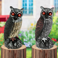 Iltar Solar Fake Owl Repelente De Pájaros Con Modos De Funcionamiento Dual Y Ojos Rojos Destellantes Para Jardín Material PE - details 6