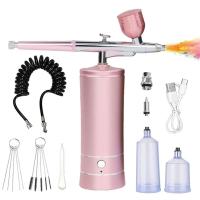 Pistola De Pulverización Inalámbrica Recargable Con Compresor Para Arte De Uñas Tatuaje Pintura De Pastel Y Belleza Facial JANGKLIFE Mini 0.3mm USB 1200mAh - details 12