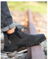 Botas De Seguridad Para Hombres Botines Indestructibles Con Punta De Acero Resistente a Perforaciones Botas De Trabajo Al Aire Libre - details 3