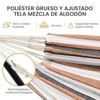 Hamaca con Soporte Ajustable 310/320/330 * 101 * 101,5 cm con Bolsa de Transporte 1-2 Personas Carga 200kg Hamaca para Playa Patio Jardin - details 4