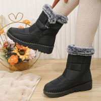 Botas De Nieve Impermeables Antideslizantes Para Mujer Con Peluche Sintética Abrazadera De Plataforma Botines De Invierno Calientes Talla 35-44 - details 4