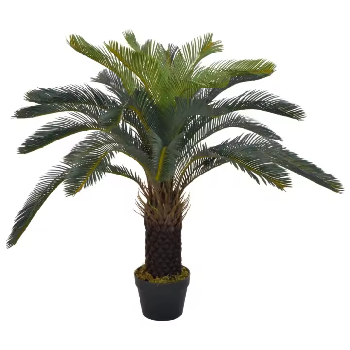 Planta artificial Palmera CICA con macetero 90 cm Verde - 1