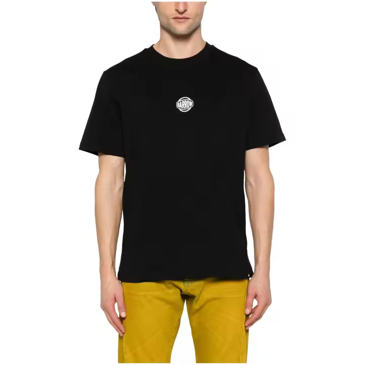 Camiseta BARROW Oversize con Estampación Creative Madness en la Espalda Color Negro - 1