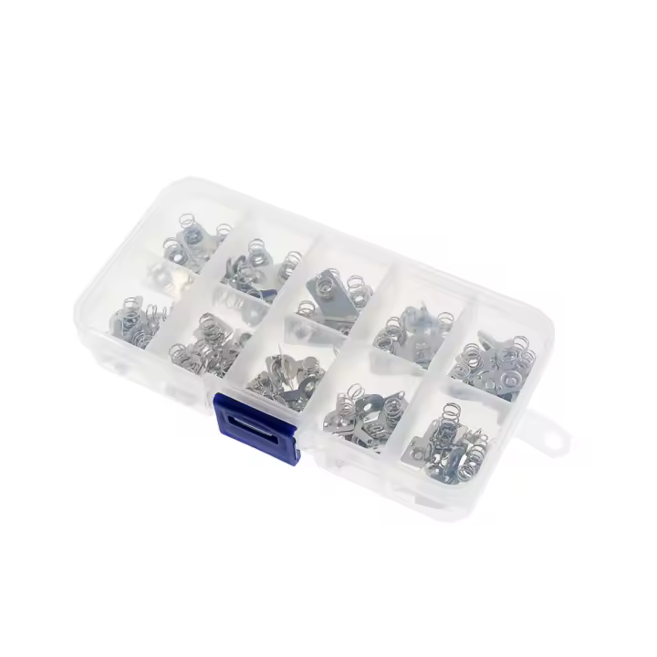 Placas De Contacto De Resorte Metálico Para Baterías AA AAA 10 Piezas Repuestos De Alta Calidad Para Uso Doméstico Y Electrónico - 1