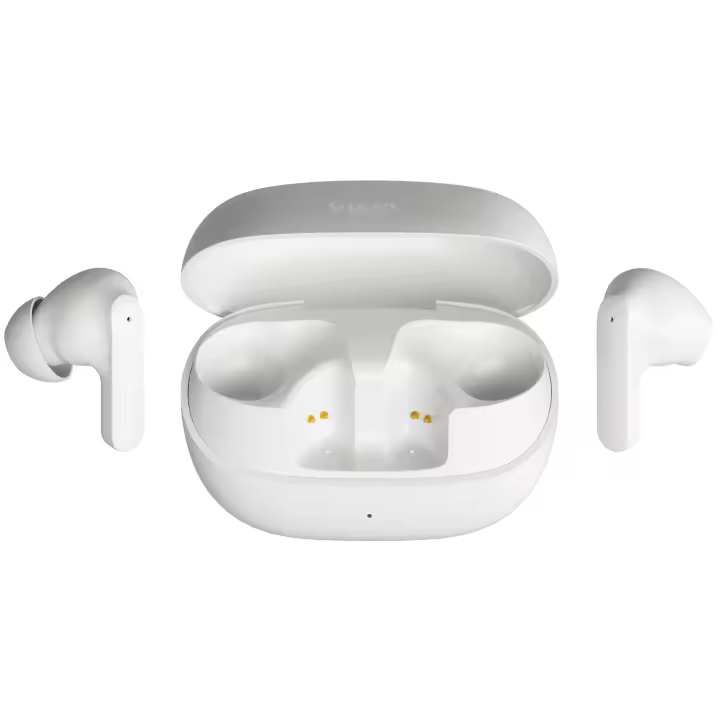 Vieta Pro Double | Auriculares Inalámbricos con Bluetooth, ANC Noise Cancelling, Controles Táctiles y Manos Libres. Cascos con Micrófono y Batería de Larga Duración 33h. Auriculares de Botón con Caja de Carga - 1